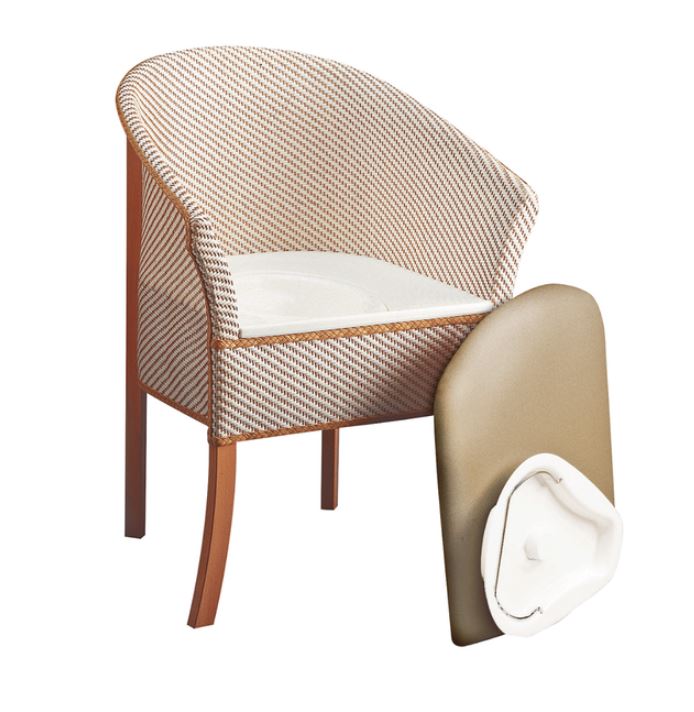 Derby Basketweave Commode Chair