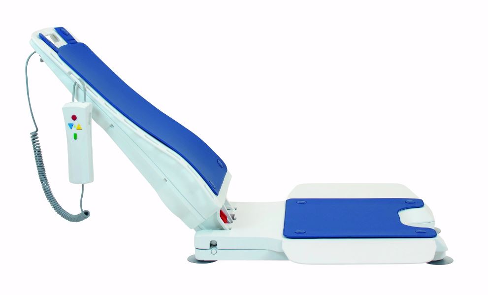 Bellavita NOVA bathlift with classic blue cover